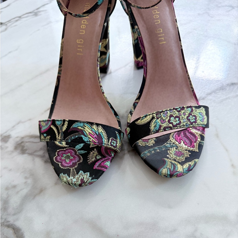 Madden Girl Women's Floral Heels - Black - Picture 7 of 9